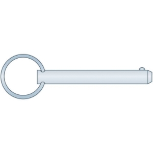 Heritage™ DTP-0187-1312 Imperial Detent Pin, 3/16 in Dia, 1-5/16 in L Usable, Medium Carbon Steel, Zinc Clear