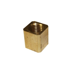 Square Nut, Imperial, 5/8 in-11 Diameter - Thread, Brass