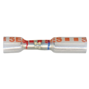 National Standard Parts NSPA HL57-16 Butt Splice, 22 to 18 AWG Conductor, Seamless Barrel, Polyolefin, Clear