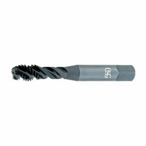 HY-PRO® SEVEN 2985801 298 Premium Spiral Flute Tap, Right Hand Cutting, 5/16-18 Thread, Bottoming Chamfer, Right Hand Flute Direction, 3 Flutes, Steam Oxide, HSS