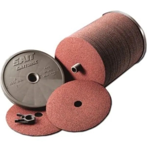 United Abrasives UA® 52700 Fiber Sanding Disc, 7 in Disc Diameter, 7/8 in Center Hole, 100 Grit, Grade Fine, Aluminum Oxide Abrasive