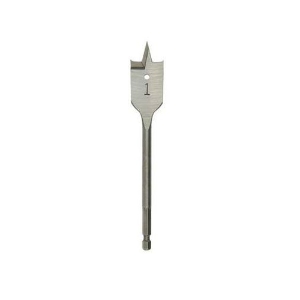 Milwaukee® 48-27-1371 Flat Boring Bit, Flat Boring Drill, 1-3/8 in Dia, 6 in Overall Length, Flat Flute, 1/4 in Shank