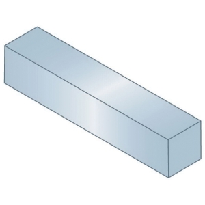 MAK-A-KEY 3115001500-12 Imperial Undersized Key Stock, 1 ft L x 1-1/2 in W x 1-1/2 in H, Carbon Steel